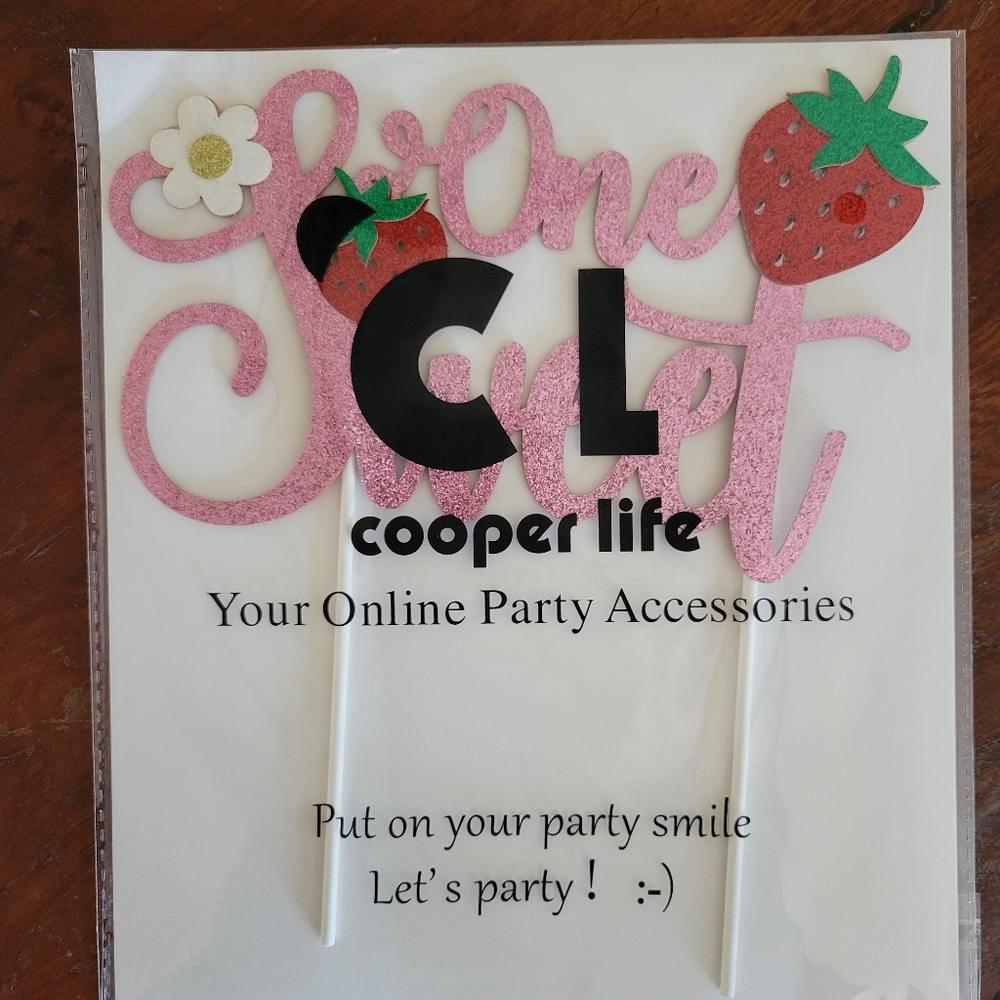 Sweet One Birthday Cake topper